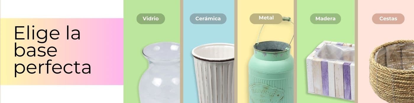 Bases y soportes de arreglos florales Banner de Whatsapp